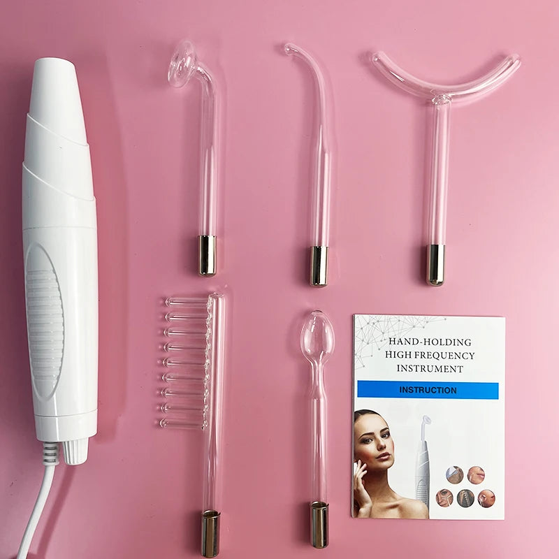 7-in-1 High Frequency Facial Wand Skin Tightening Electrotherapy Device - 5