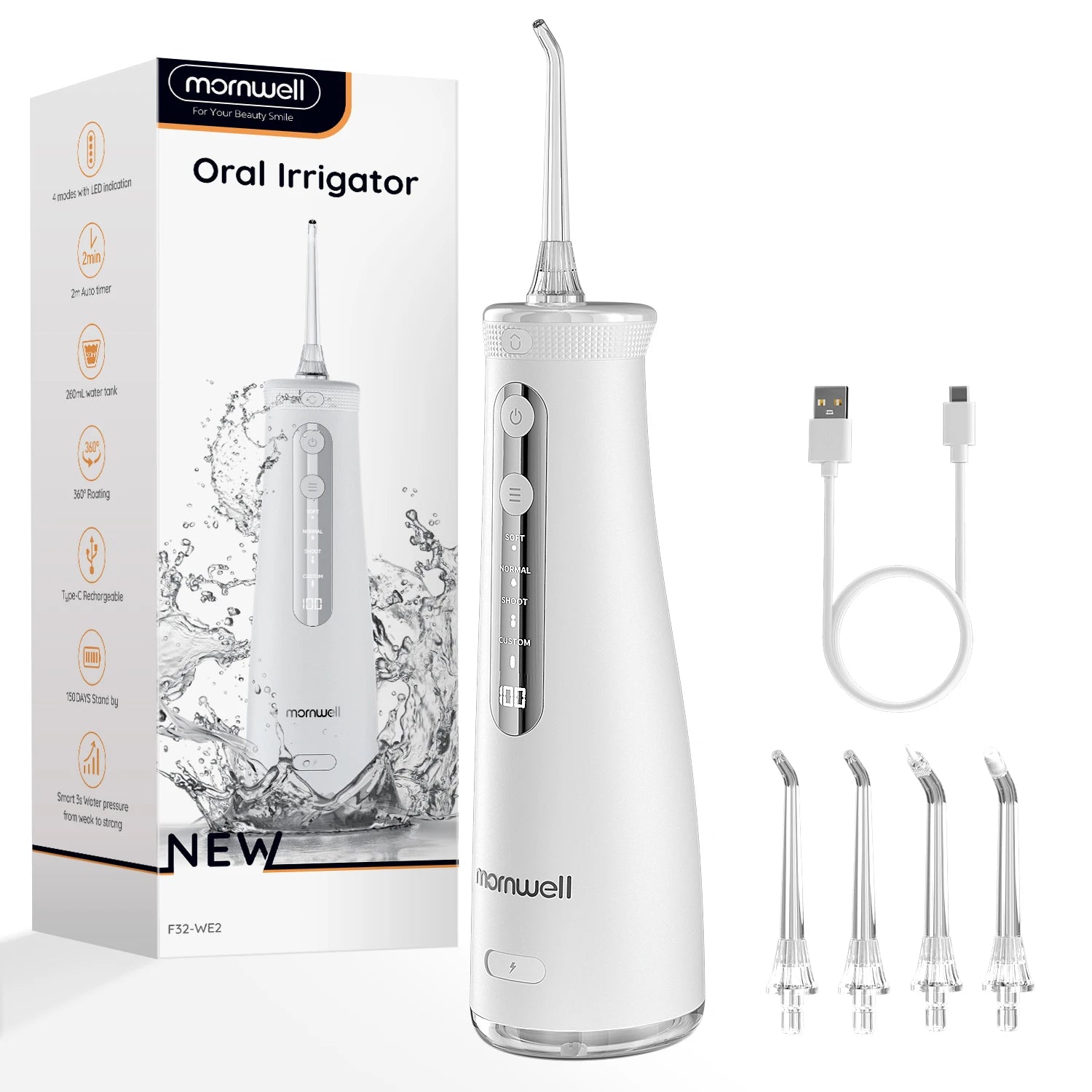 Portable Cordless Water Flosser for Teeth and Braces - 19