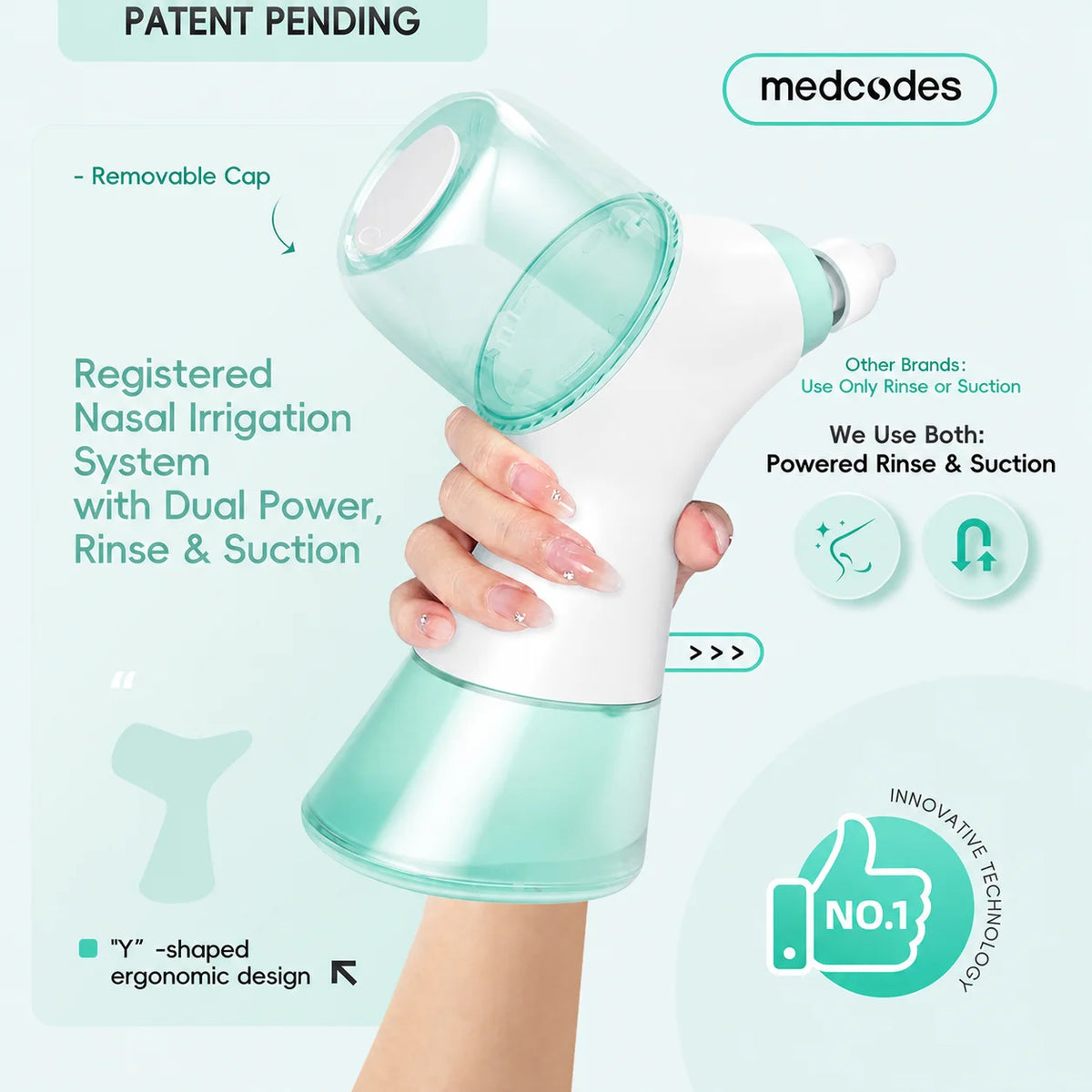 Electric Nasal Irrigator for Sinus Relief and Congestion