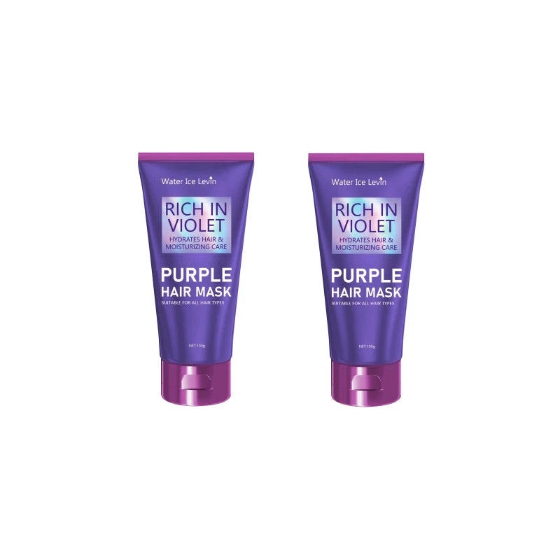 Purple Hair Mask Keratin Deep Conditioning Treatment for Damaged Hair - 9
