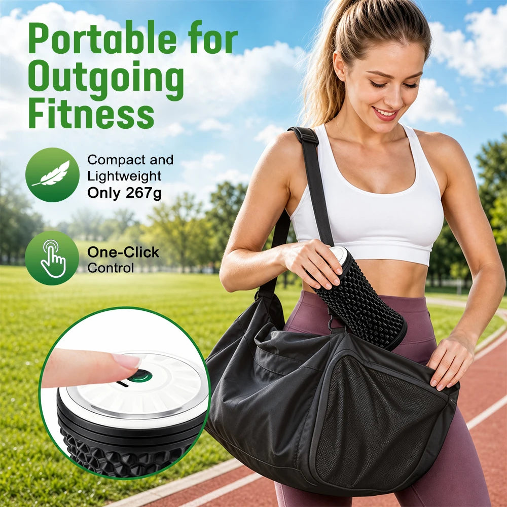 Electric Vibrating Muscle Massage Roller for Deep Tissue Recovery