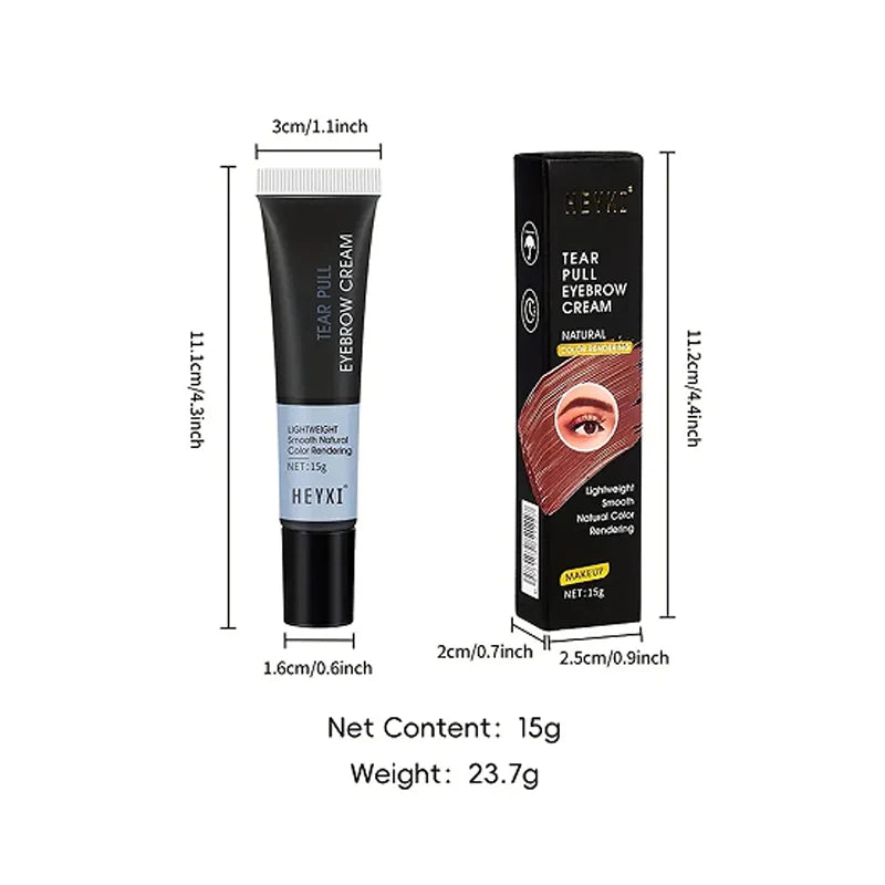 Heyxi Waterproof Tear Off Eyebrow Tint Cream Long Lasting Brow Gel