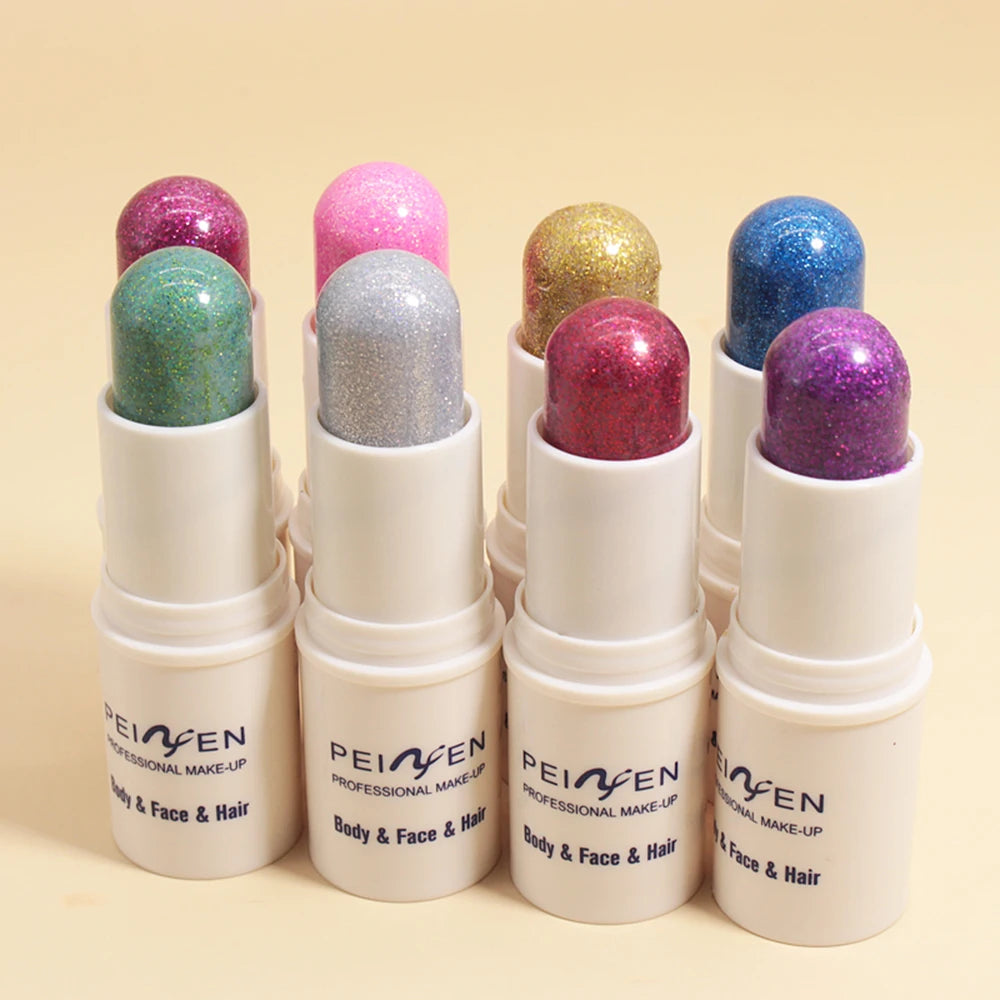 Peifen Glitter Makeup Stick Waterproof Face Body Highlighter