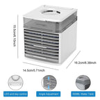 Portable Mini Air Cooler USB Desktop Fan with Humidifier and Night Light