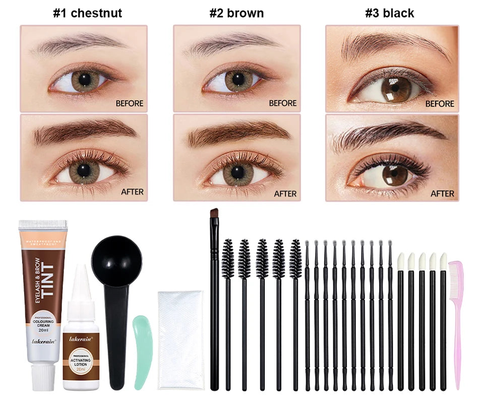 Professional Eyelash and Eyebrow Tinting Kit