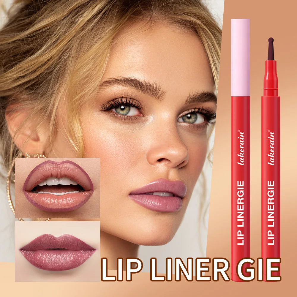 Long-Lasting Waterproof Ballpoint Felt Tip Lip Liner
