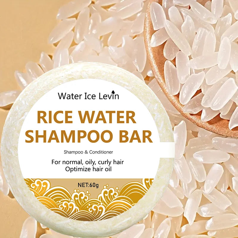 Rice Water Shampoo Bar Organic Hair Growth and Conditioning Soap 60g - 4