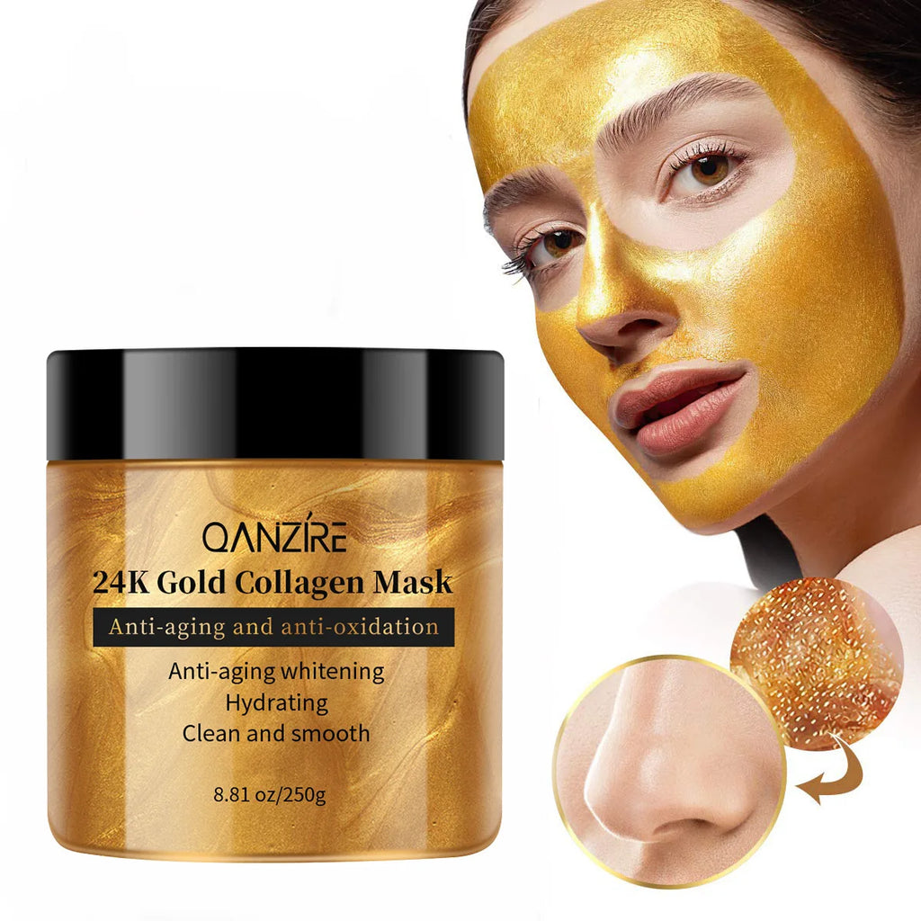 24K Gold Collagen Face Mask Anti Aging Whitening Peel Off Gel