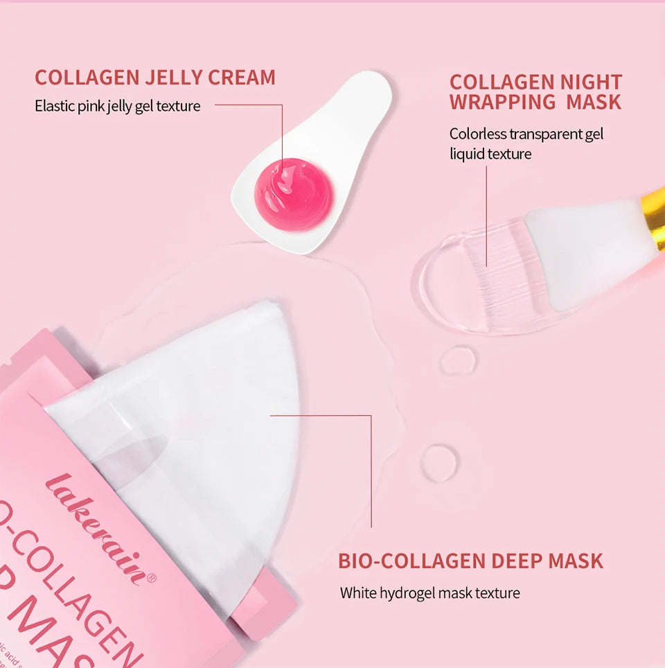 Collagen Face Skincare Set for Deep Nourishment and Repair - 14