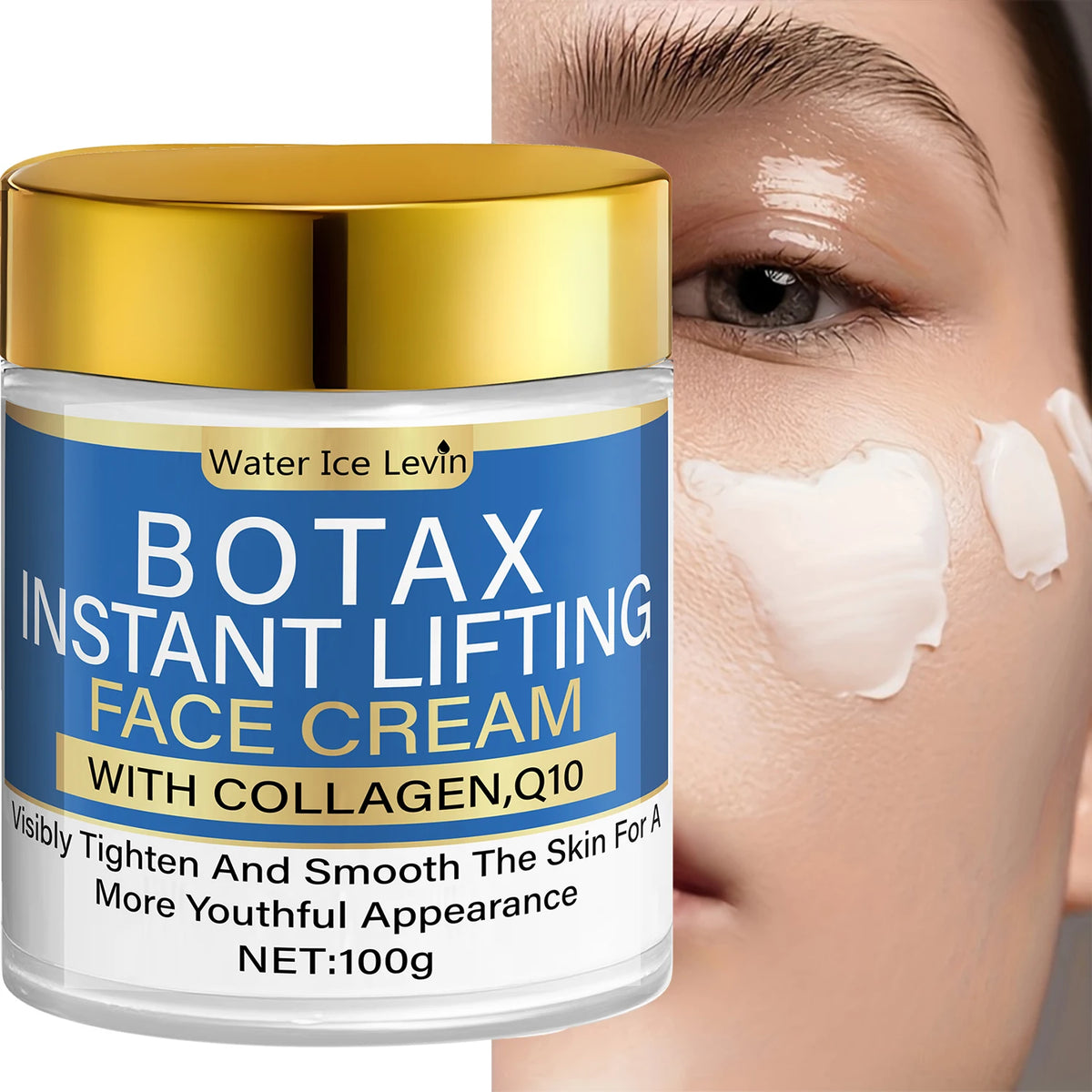 Water Ice Levin Collagen Q10 Face Cream Firming Anti Aging Moisturizer