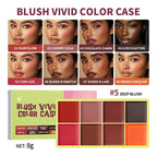 8-Color Cream Blush and Contour Palette