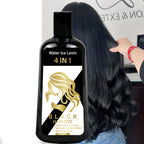4 in 1 Black Hair Dye Shampoo with Biotin Collagen and Hyaluronic Acid