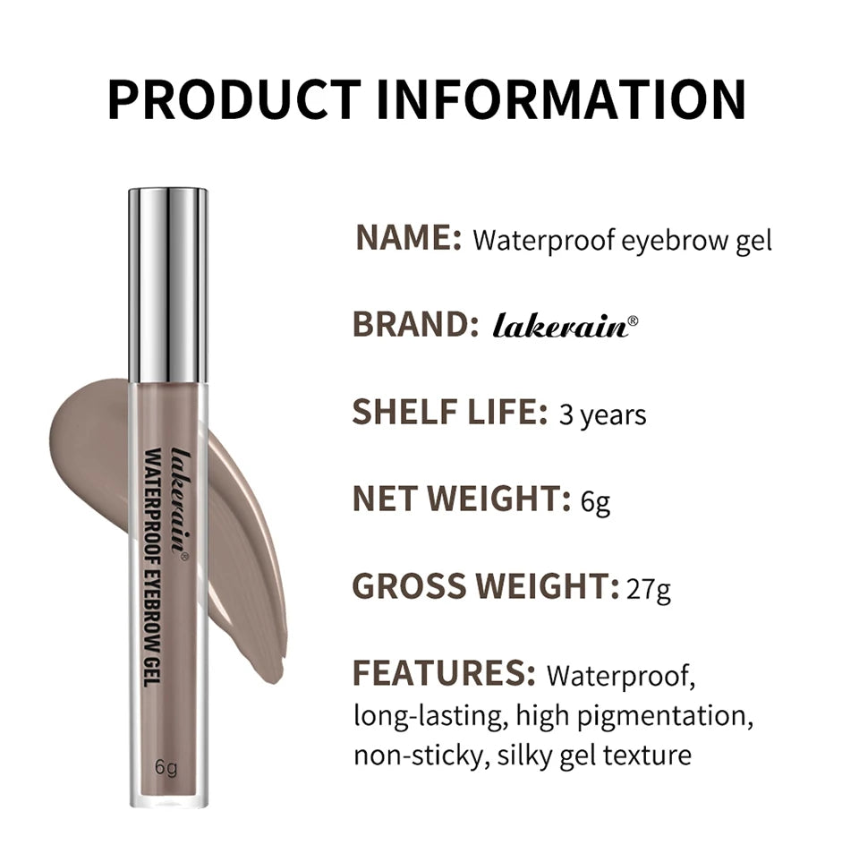 Waterproof Eyebrow Tint Gel for Defined Natural Brows