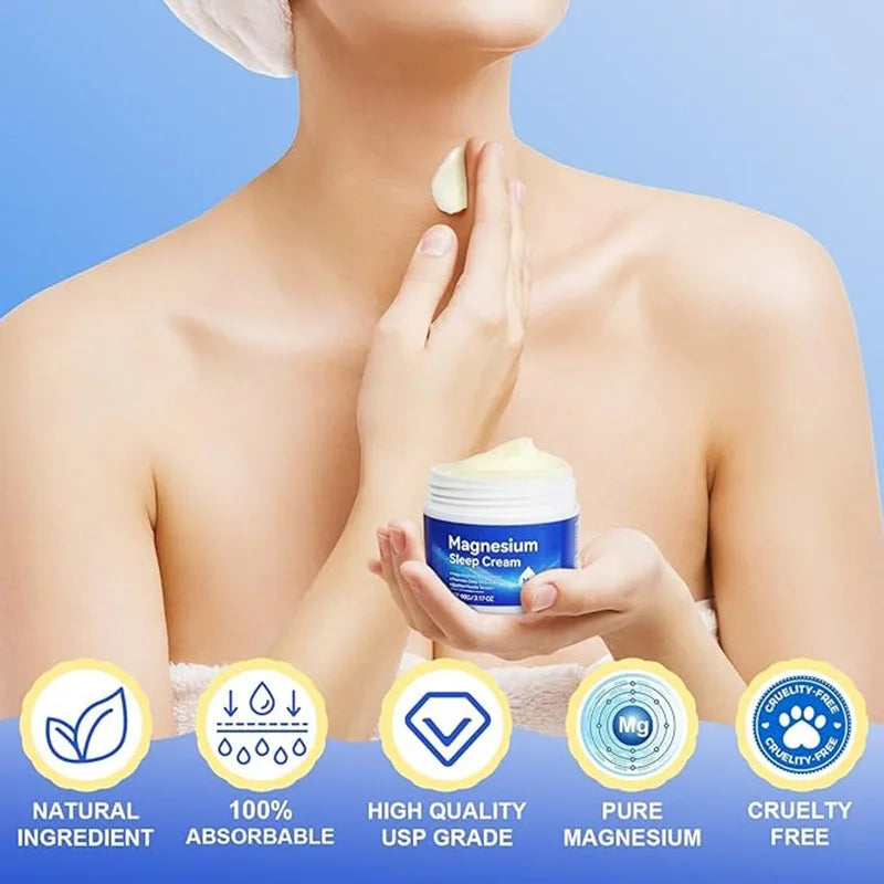 Magnesium Sleep Cream Muscle Relief and Skin Moisturizer