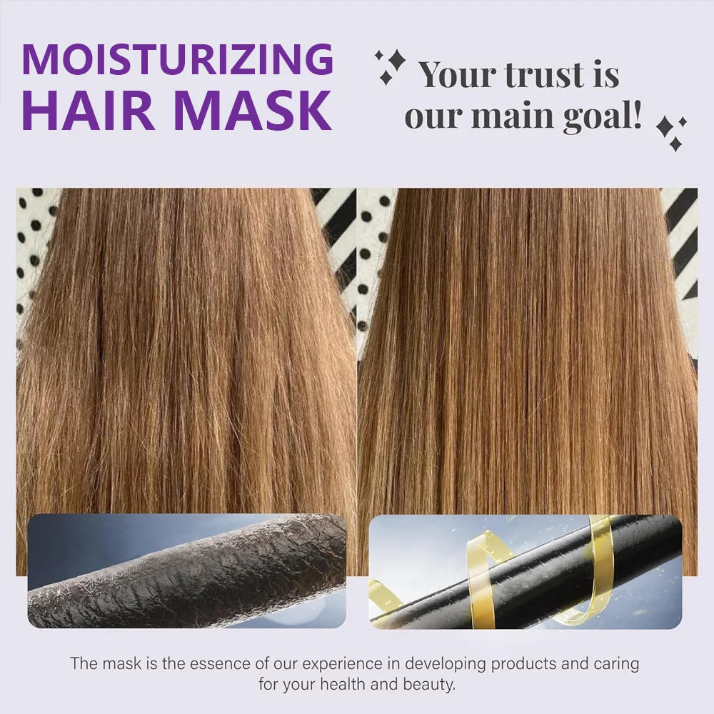 Keratin Purple Hair Mask 100g Deep Conditioning Treatment