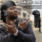 Silk Durag for Men Wave Cap Adjustable Breathable Hair Pirate Hat