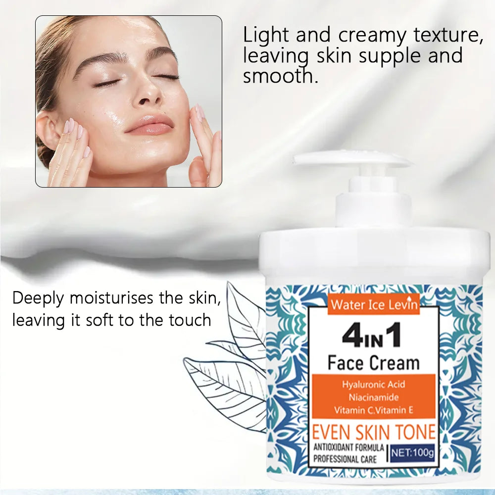4-in-1 Facial Moisturizer Cream with Hyaluronic Acid and Niacinamide