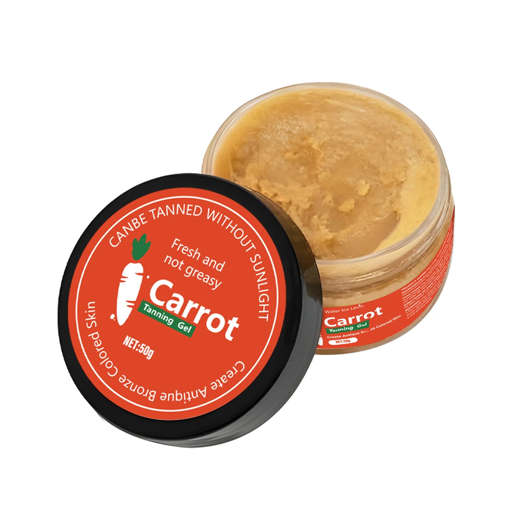 Carrot Tanning Gel Self Tanner and Bronzer for Natural Sunless Glow - 9