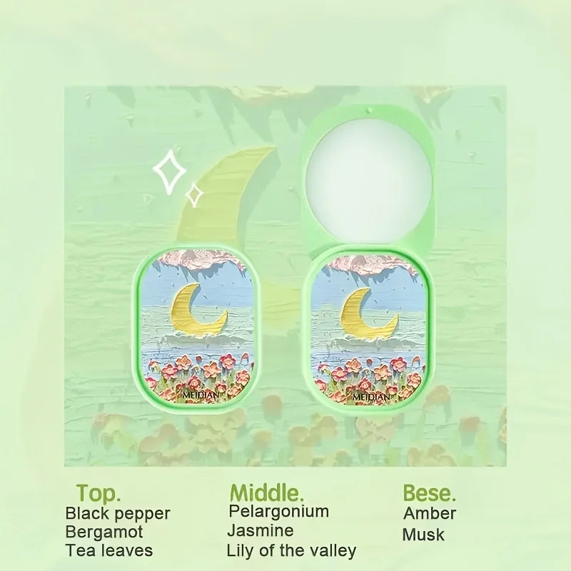 3pc Solid Floral Fragrance Cream Portable Perfume Balm Set