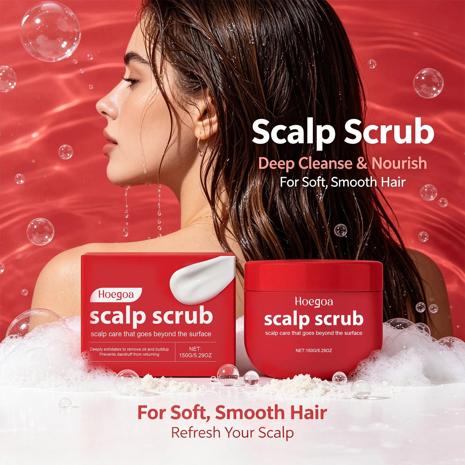 Deep Cleansing Scalp Exfoliator for Dandruff and Oily Hair - 2