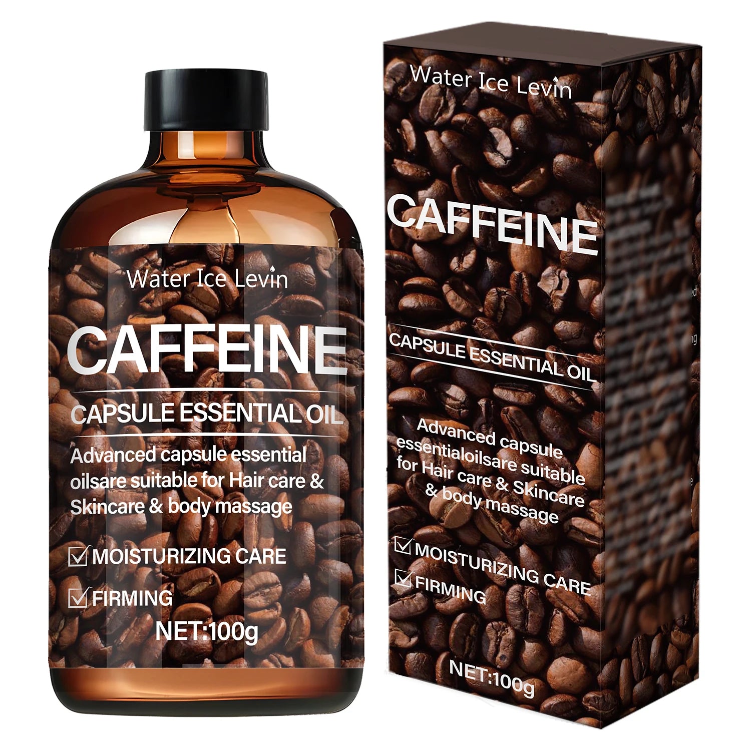 Caffeine Capsule Essential Oil 100g Hair Skin and Body Moisturizer