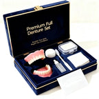 Natural Cosmetic Denture Set with Cleaning Kit
