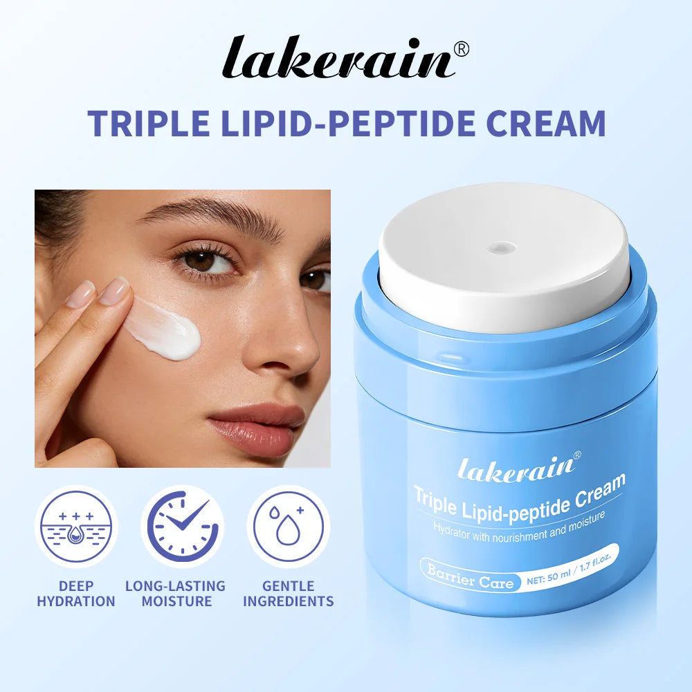 Triple Lipid Peptide Moisturizing Face Cream for Dry Sensitive Skin - 3