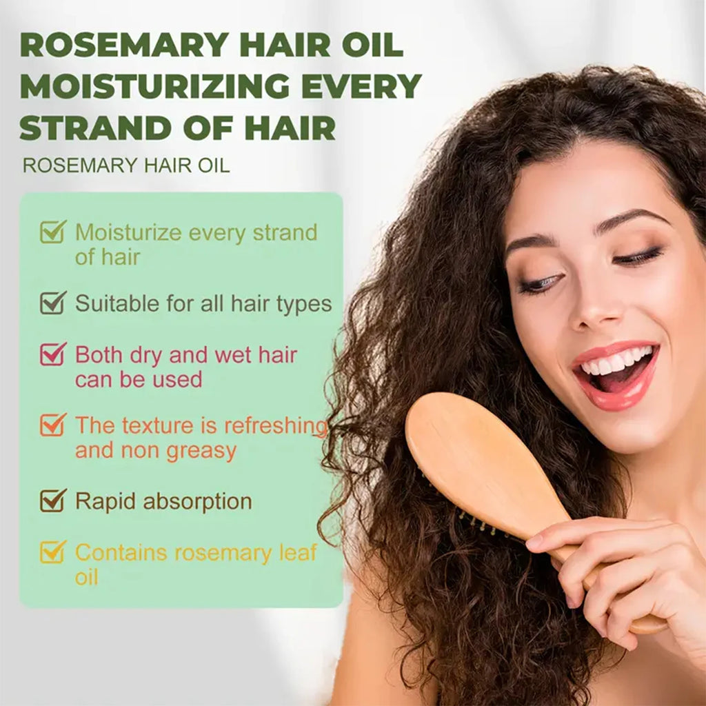 Rosemary Castor Hair Oil Scalp Care and Split End Repair Treatment