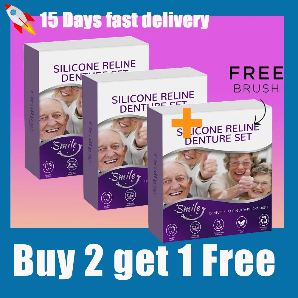 Silicone Denture Reline and Comfort Fit Set - 7