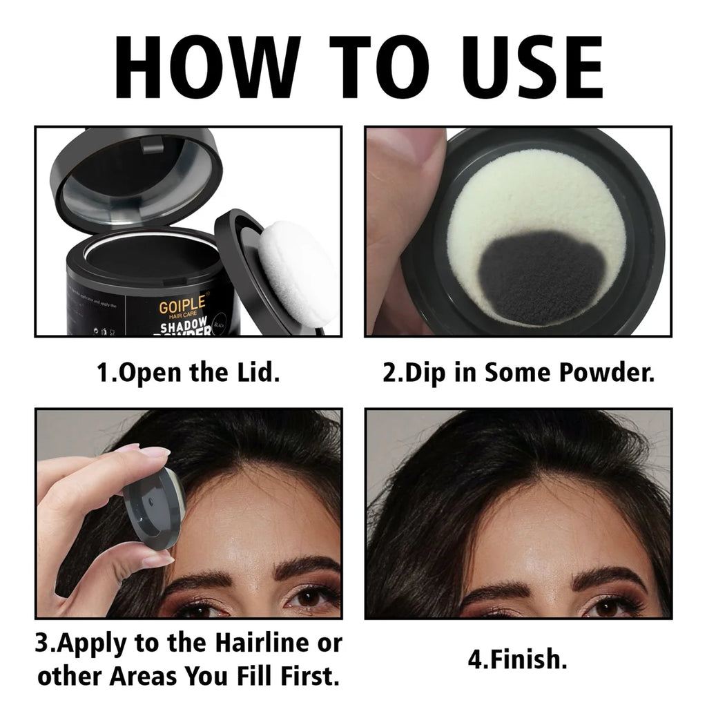 Goiple Hair Root Touch Up Set Instant Gray Coverage Shadow Powder