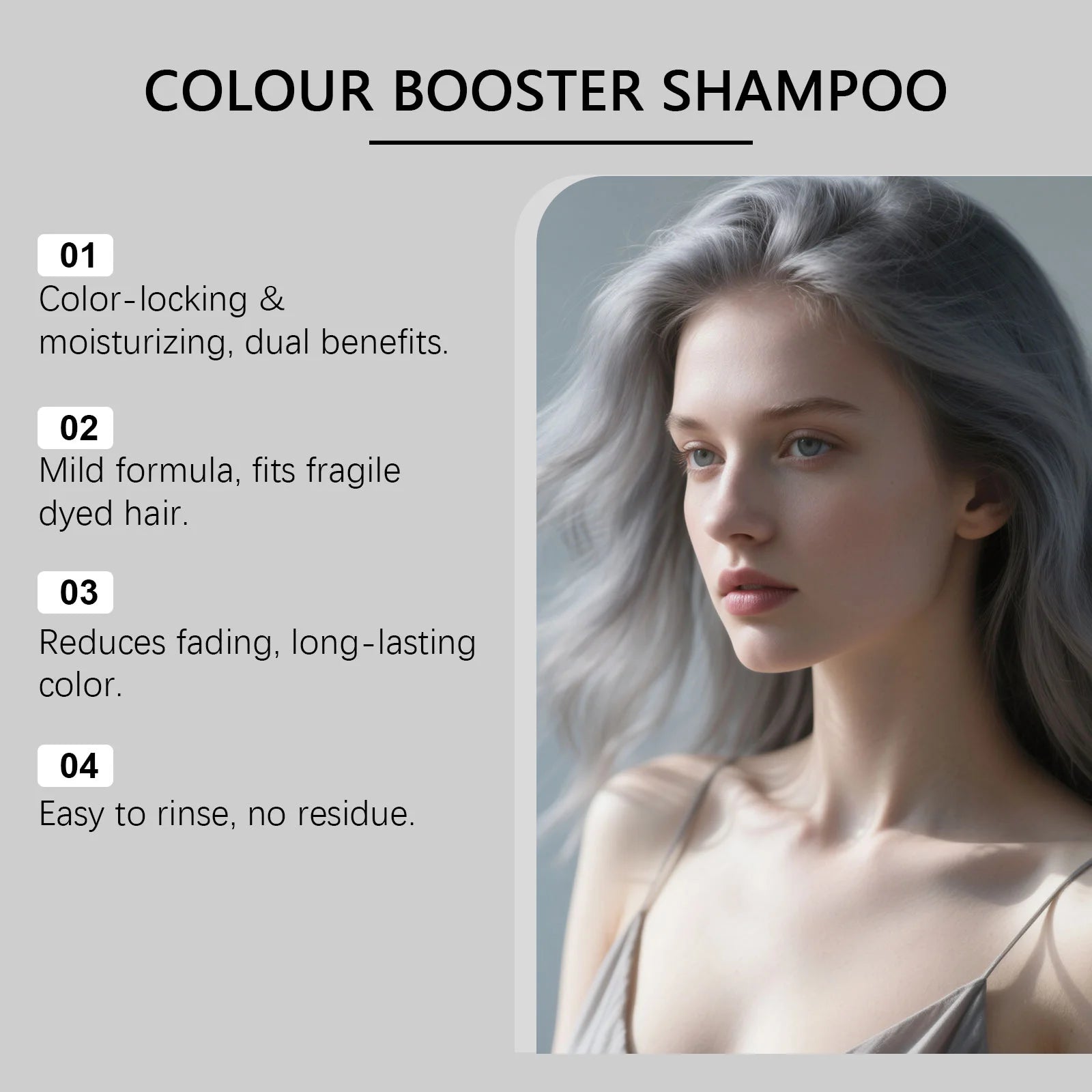 100g Gray Hair Color Locking and Nourishing Dyeing Shampoo