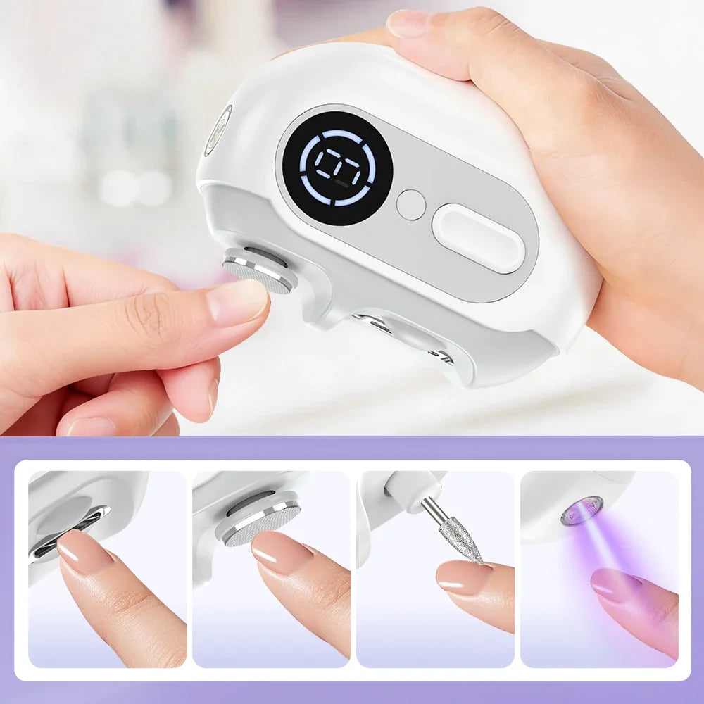 Electric Automatic Nail Clipper and Trimmer Set