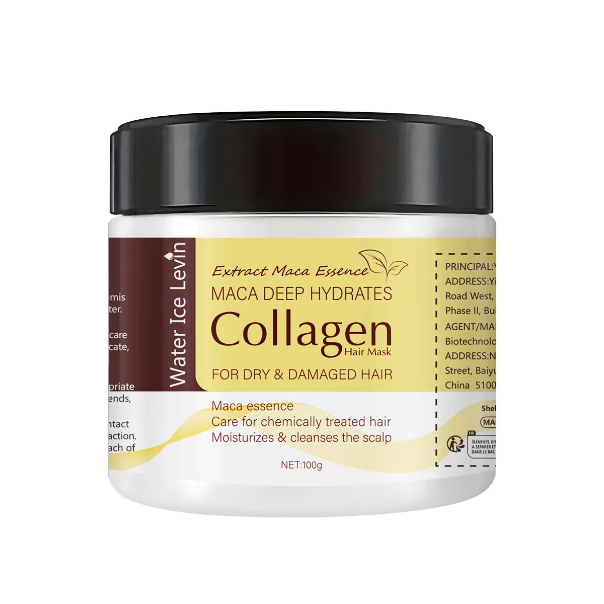 Water Ice Levin Collagen Hair Mask Deep Hydrating Repair Treatment 100g - 14