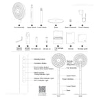 Mijia Smart DC Inverter Floor Fan Pro Ultra Thin Portable Pedestal Fan