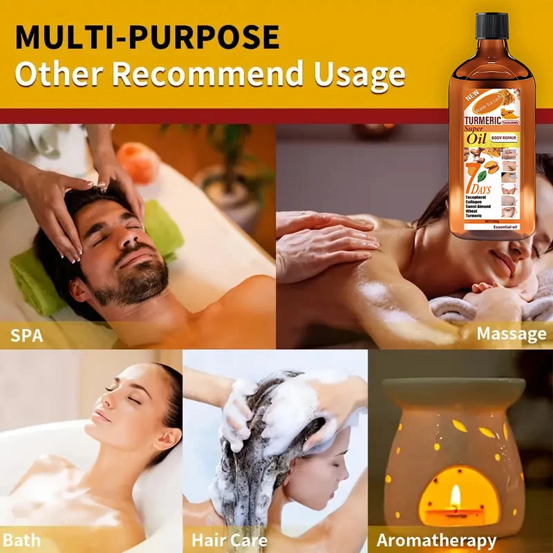 Turmeric Essential Oil Body Repair Skin Care Massage Oil 100g