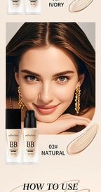 Se7en Kiss Moisturizing BB Cream Foundation Waterproof Liquid Makeup