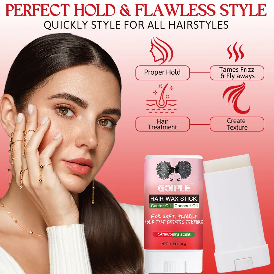 Goiple Hair Wax Stick and Edge Control Styling Kit for Frizz - 8