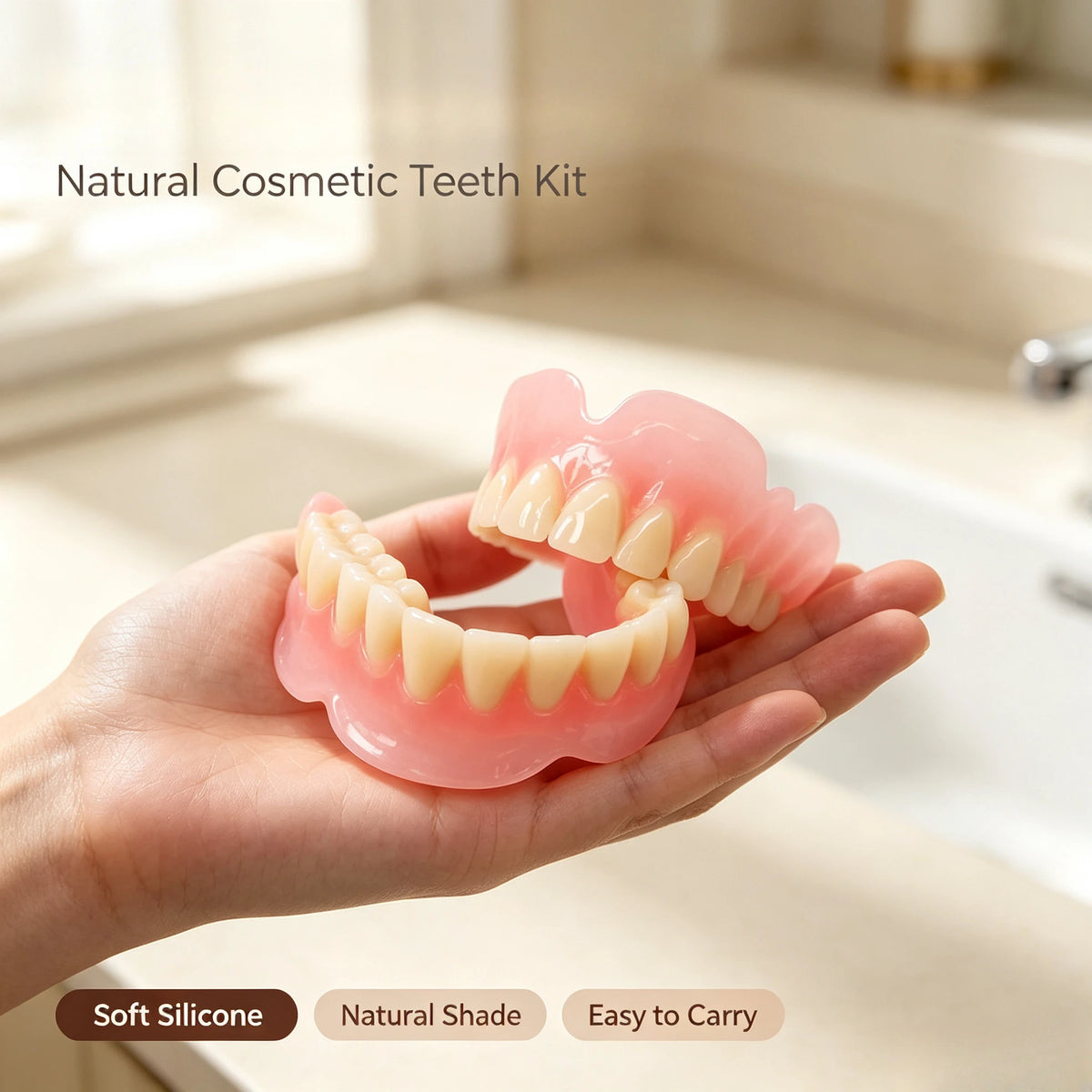 Cosmetic Silicone Dentures for Natural Smile