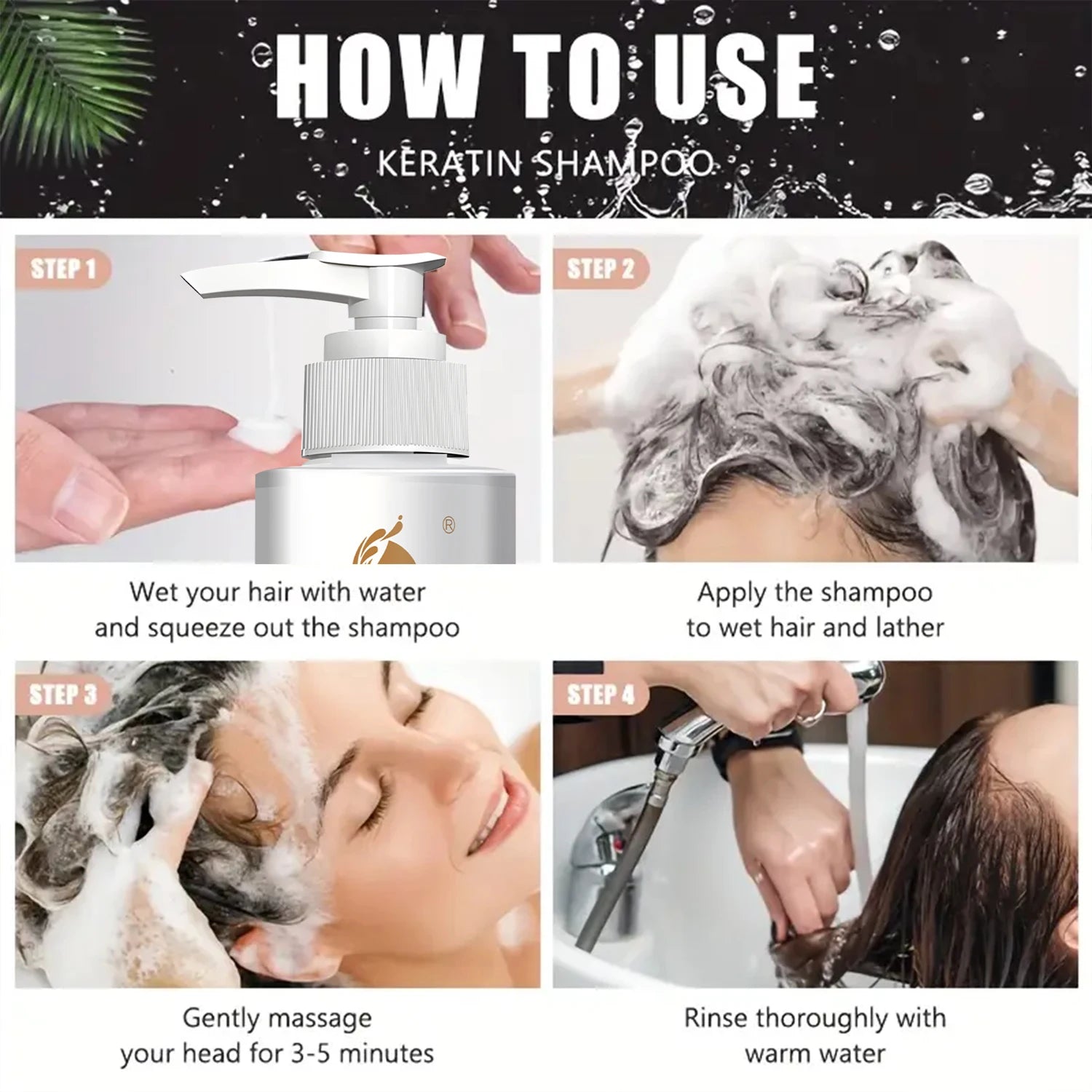 Keratin and Collagen Repair Shampoo for All Hair Types 150g