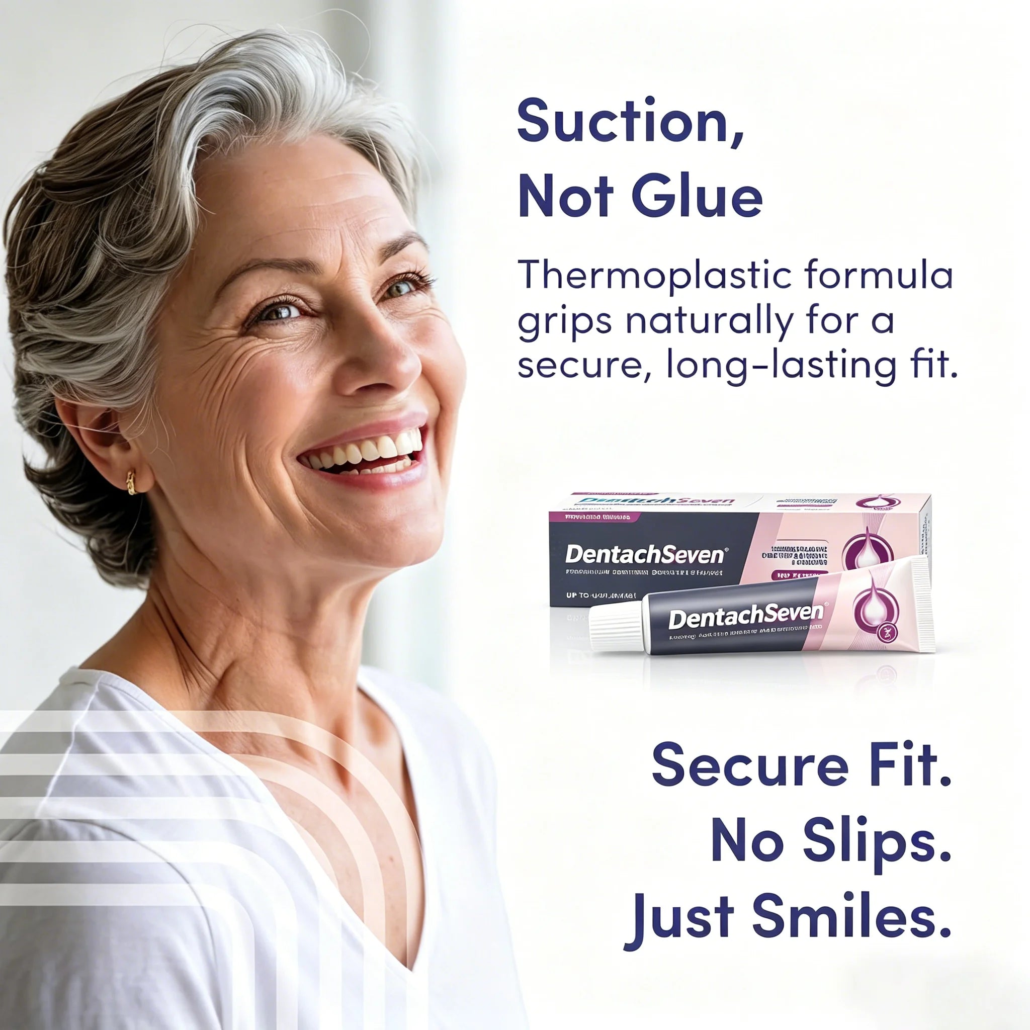 Waterproof Zinc-Free Denture Adhesive Cream for All-Day Hold - 4