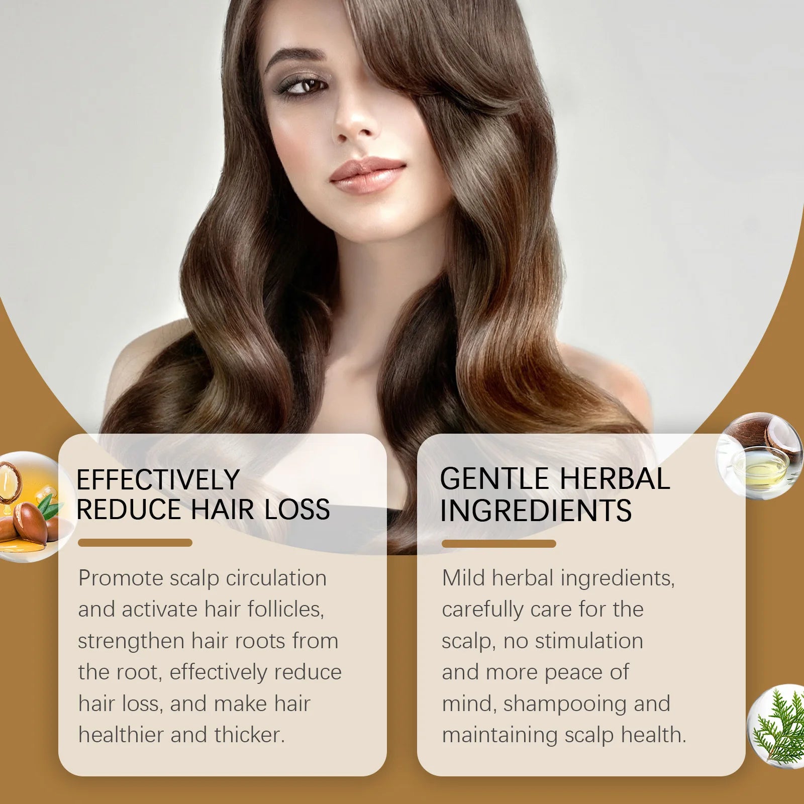 Anti Hair Loss Restoration Shampoo Nourishing Scalp Treatment 100ml