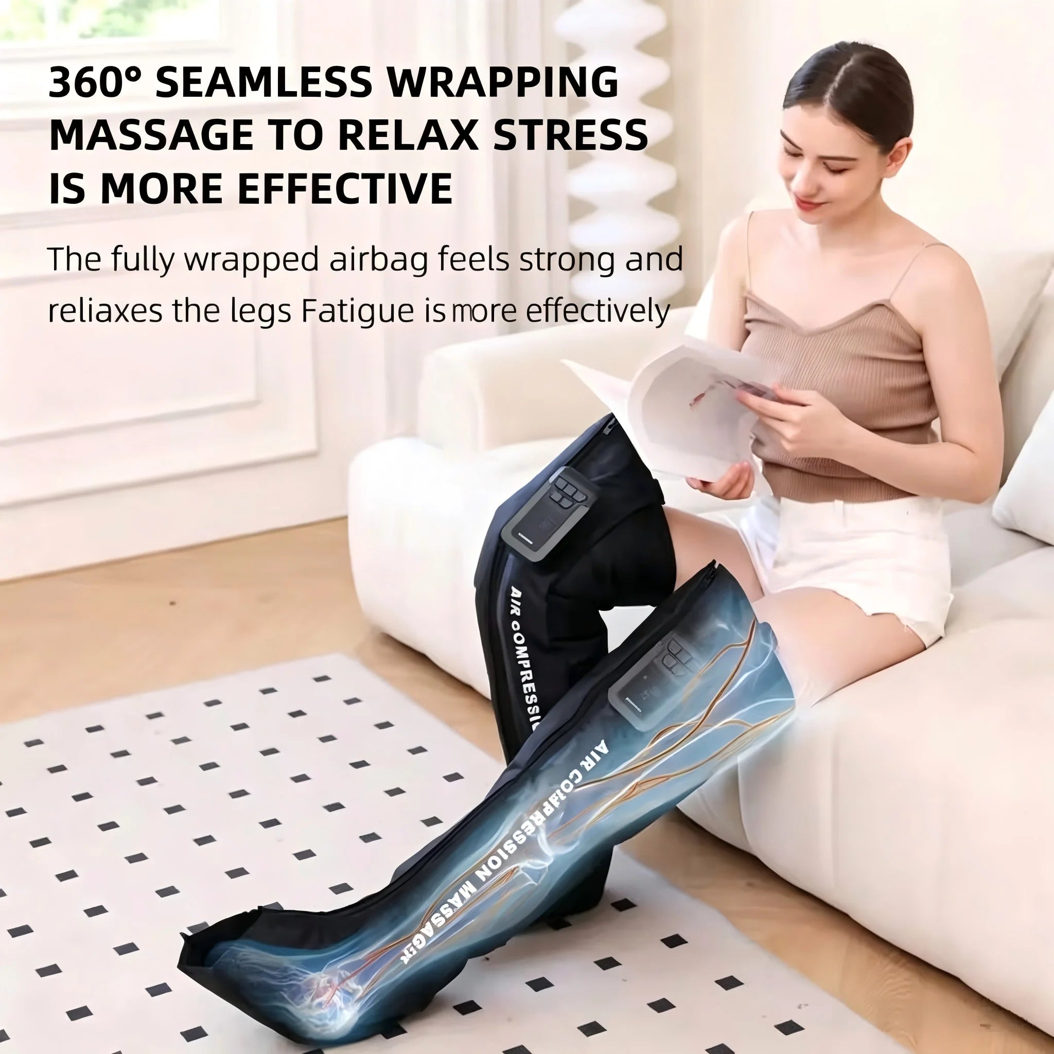 Full Leg Air Compression Massager for Recovery and Circulation - 2