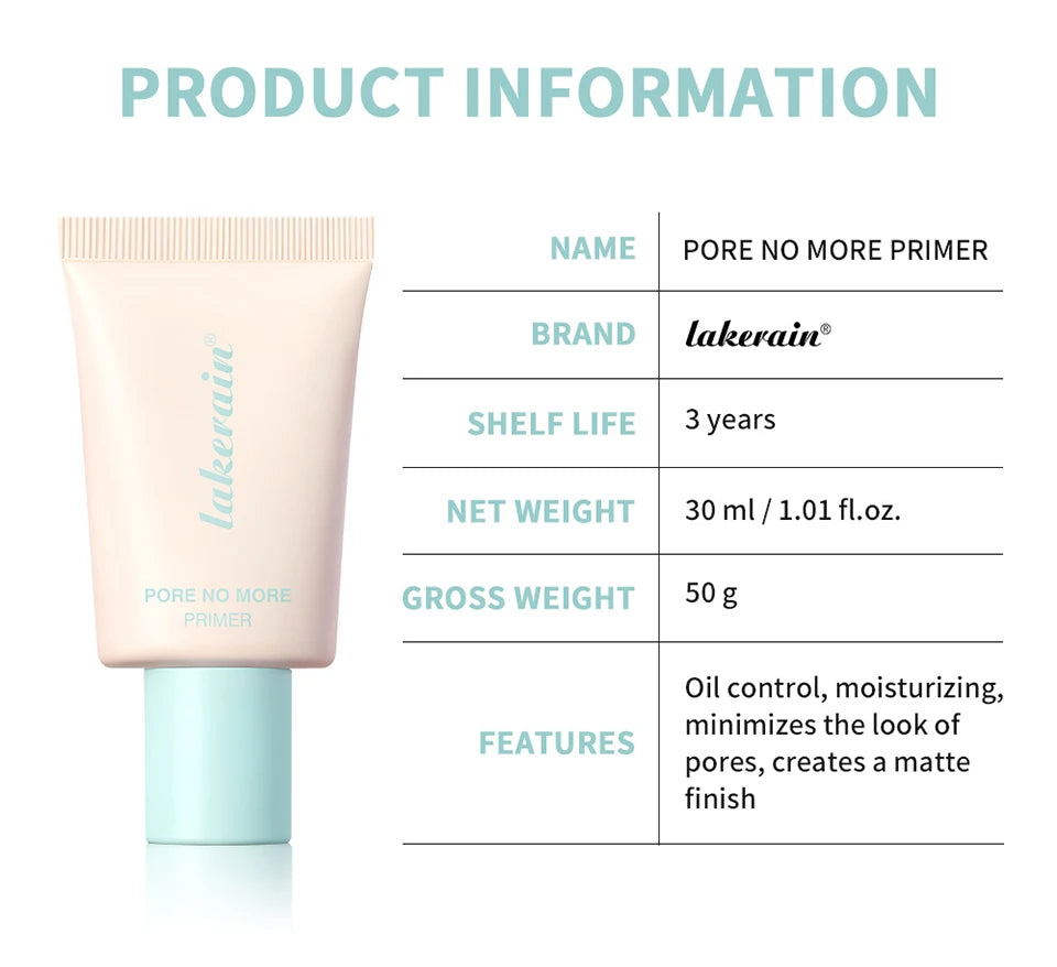 Pore Minimizing Face Primer for Long-Lasting Matte Makeup