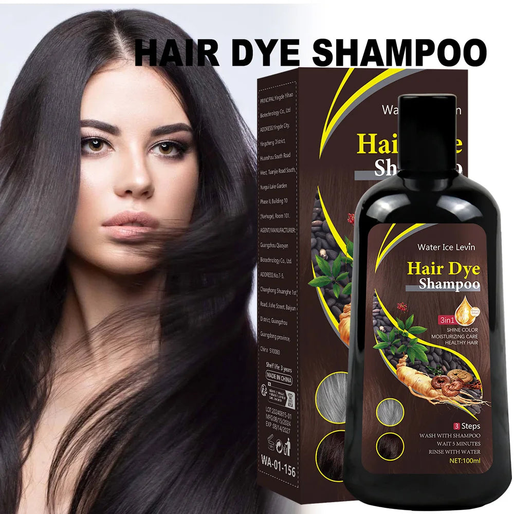 3-in-1 Brown Hair Color Shampoo 100ml