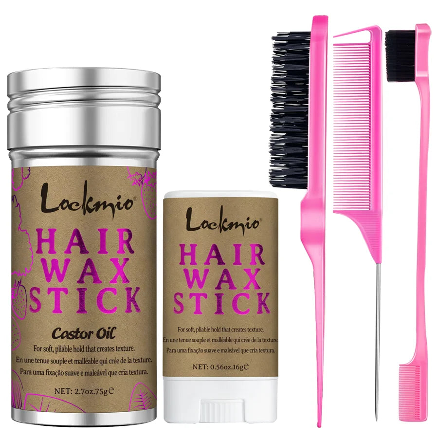 75g Castor Oil Hair Wax Stick for Frizz Control and Edge Styling - 15