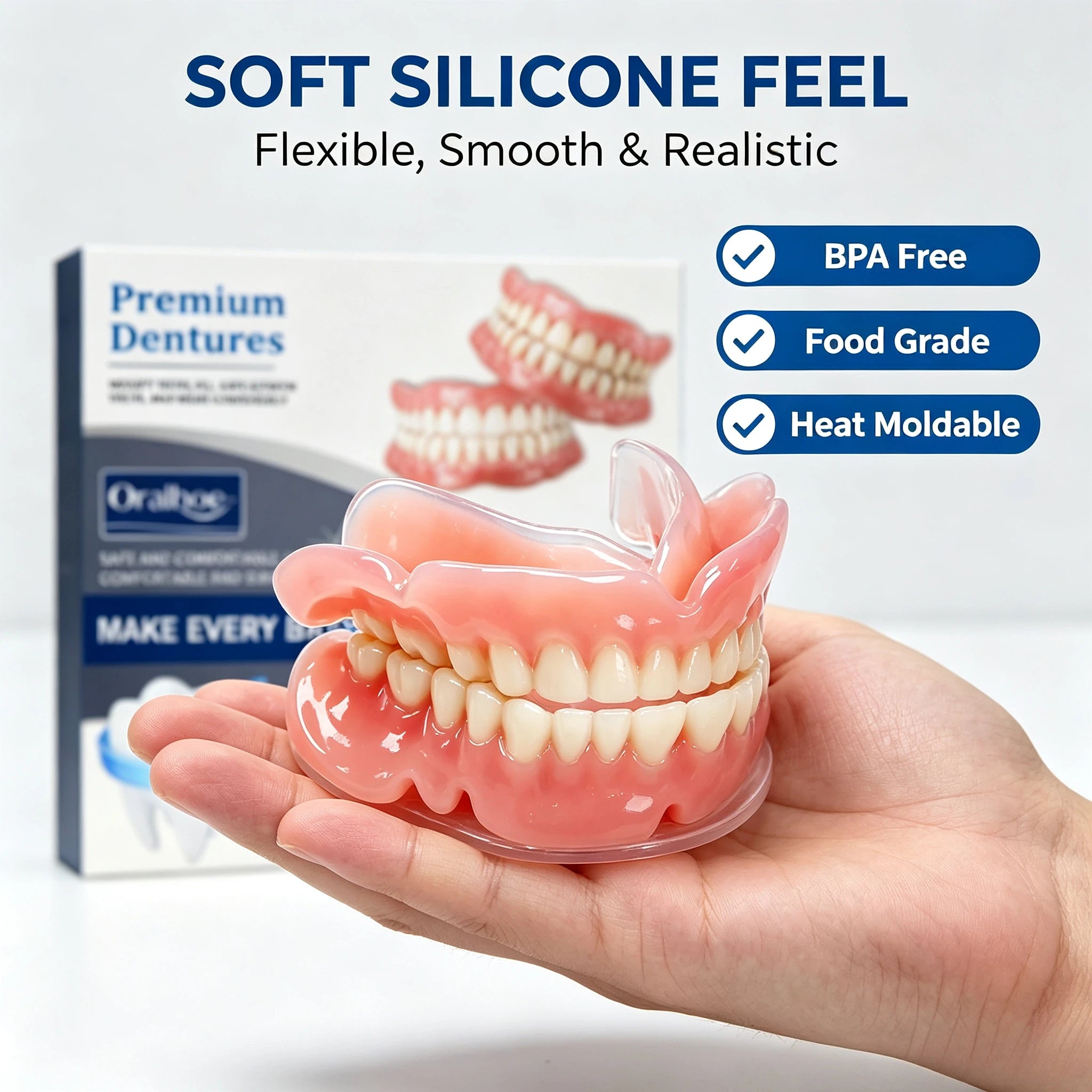 Cosmetic Silicone Teeth Covers for Smile Confidence - 6