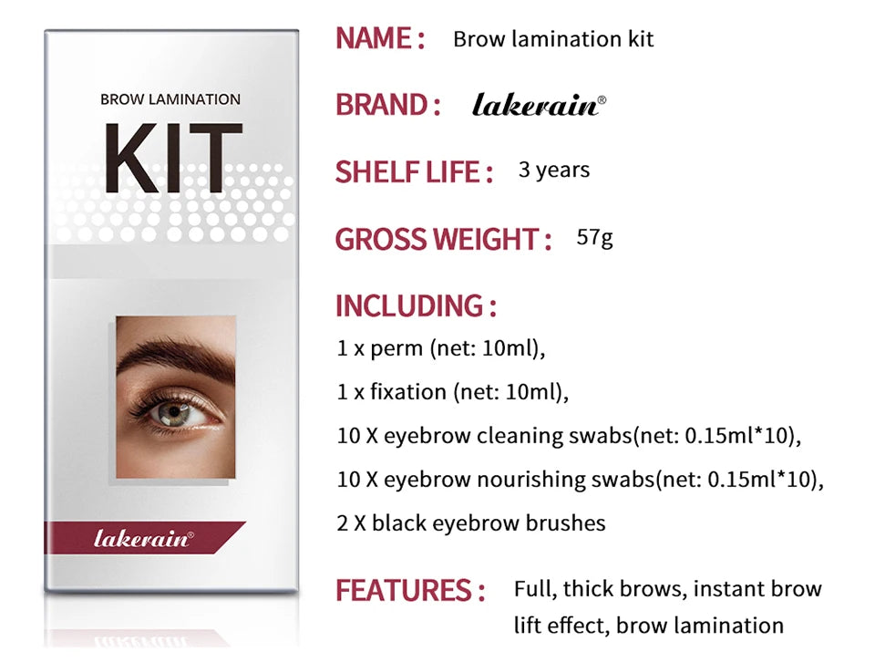 Professional Eyebrow Lamination Kit for Full and Defined Brows