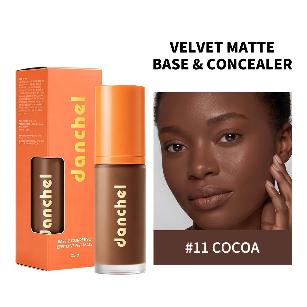 2-in-1 Velvet Matte Liquid Foundation and Concealer - 24