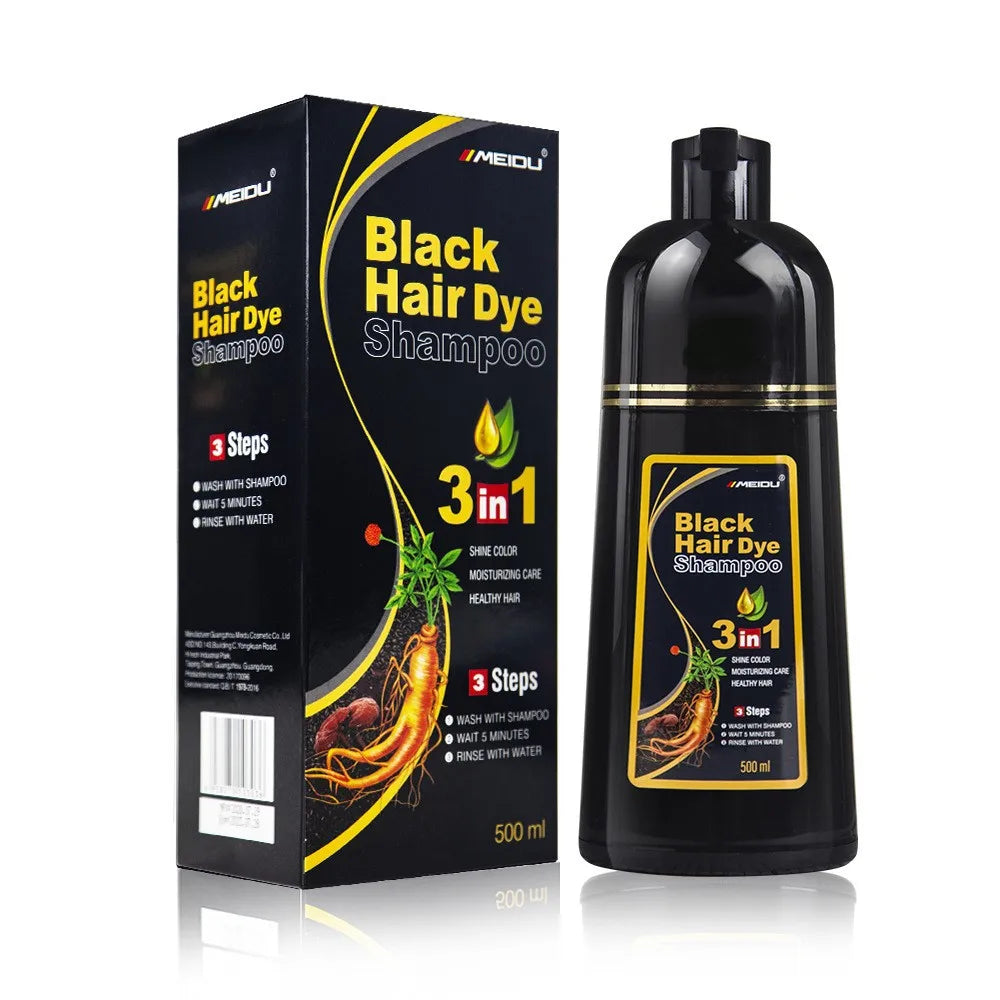 500ml Silver Hair Dye Shampoo Plant Extract Color Treatment - 12