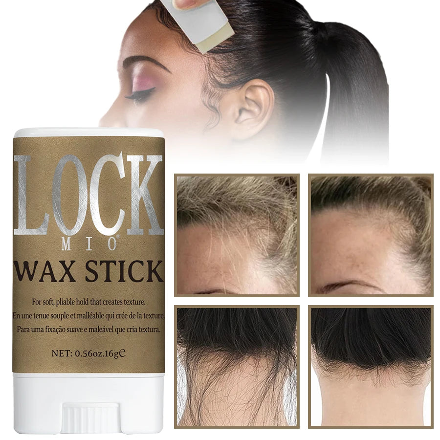 Portable Hair Wax Stick for Frizz Control and Edge Styling - 1